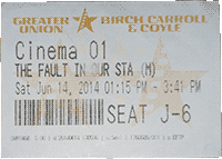 The Fault in Our Stars Ticket