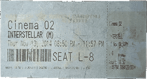Interstellar Ticket