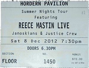 Justice Crew Concert Ticket
