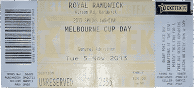Melbourne Cup Day Ticket