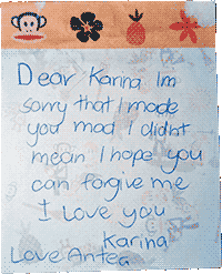 Note from my sister #2